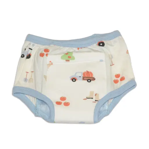 Silkberry Baby Training Pants WF4610 Bamboo (Pumpkin Farm Print)