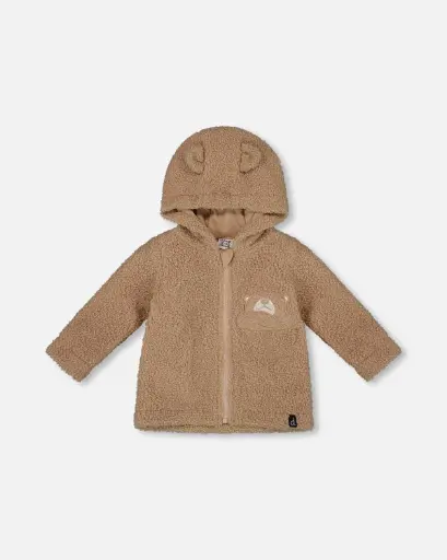 Deux Par Deux Hooded Jacket 915 - Brown