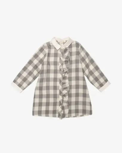 Blara Organic House Ruffle Trim Dress