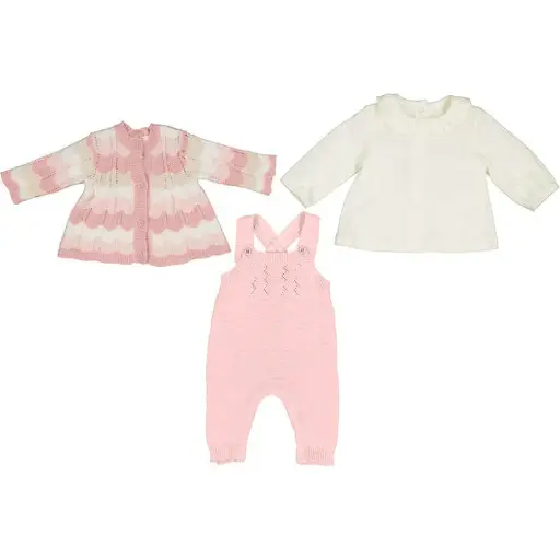 Mayoral  Knit Dungarees Set 2604 - Crystal