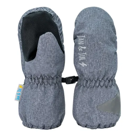 Jan & Jul Cozy-Dry Waterproof Rain Mittens - Heather Grey