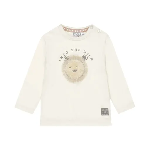 Dirkje Boys' Off-white Lion Long-sleeved Top