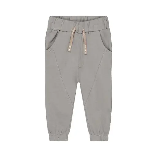 Dirkje Boys' Loose Fit Grey Jogging Bottoms With Side Seams