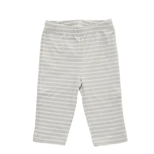 Silkberry Baby Organic Cotton Pullover Pant 8003 (Silver cloud stripe)