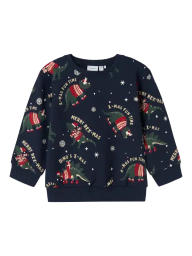 Name It Christmas Long Sleeves Sweater - Navy