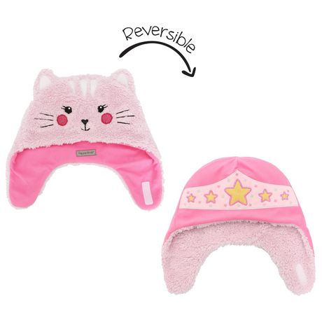 FlapJackKids Reversible Sherpa Hat Cat ( 2-4Y ) 