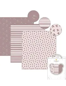 Piccolo - 3PK Muslin Swaddle in Gift Box | 100% Cotton - Pink