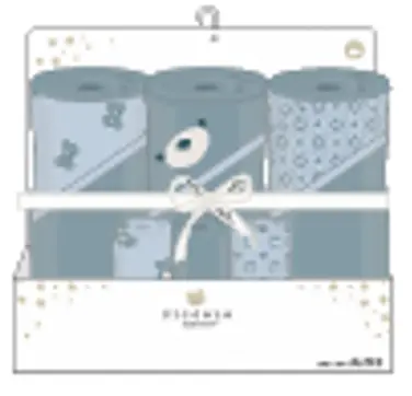 Piccolo - 6 Pack Towel & Washcloth Set - Blue