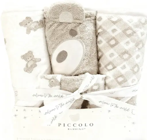 Piccolo - 6 Pack Towel & Washcloth Set - Beige