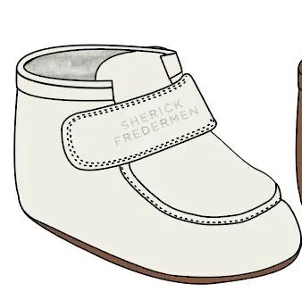 Sherick Fredermen Baby Crib Bootie - White