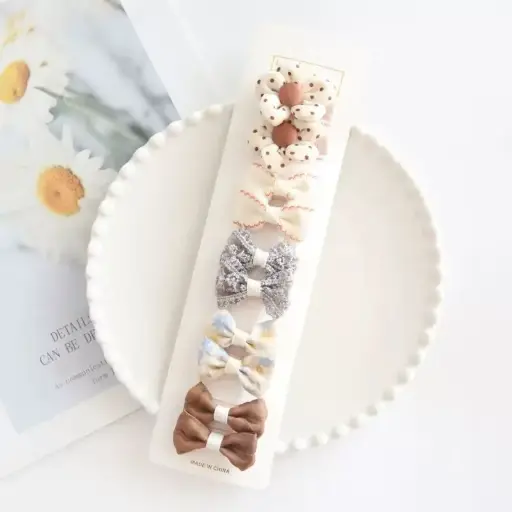 In Pink Hair Clip Handmade 10pc - Flower