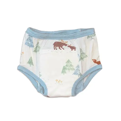 Silkberry Baby Training Pants WF4529 Bamboo  (Moose Woods Print)