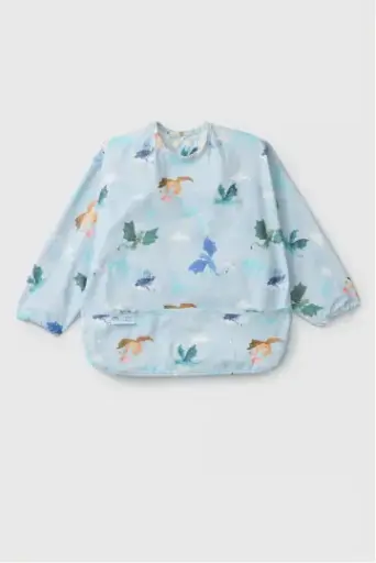 Loulou Lollipop Long Sleeve Bib - Magical Dragons