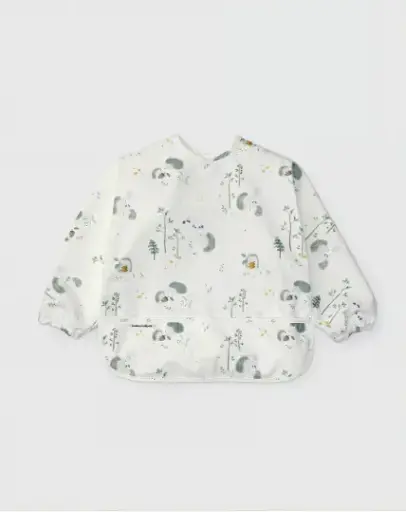 Loulou Lollipop Long Sleeve Bib - Hedgehogs